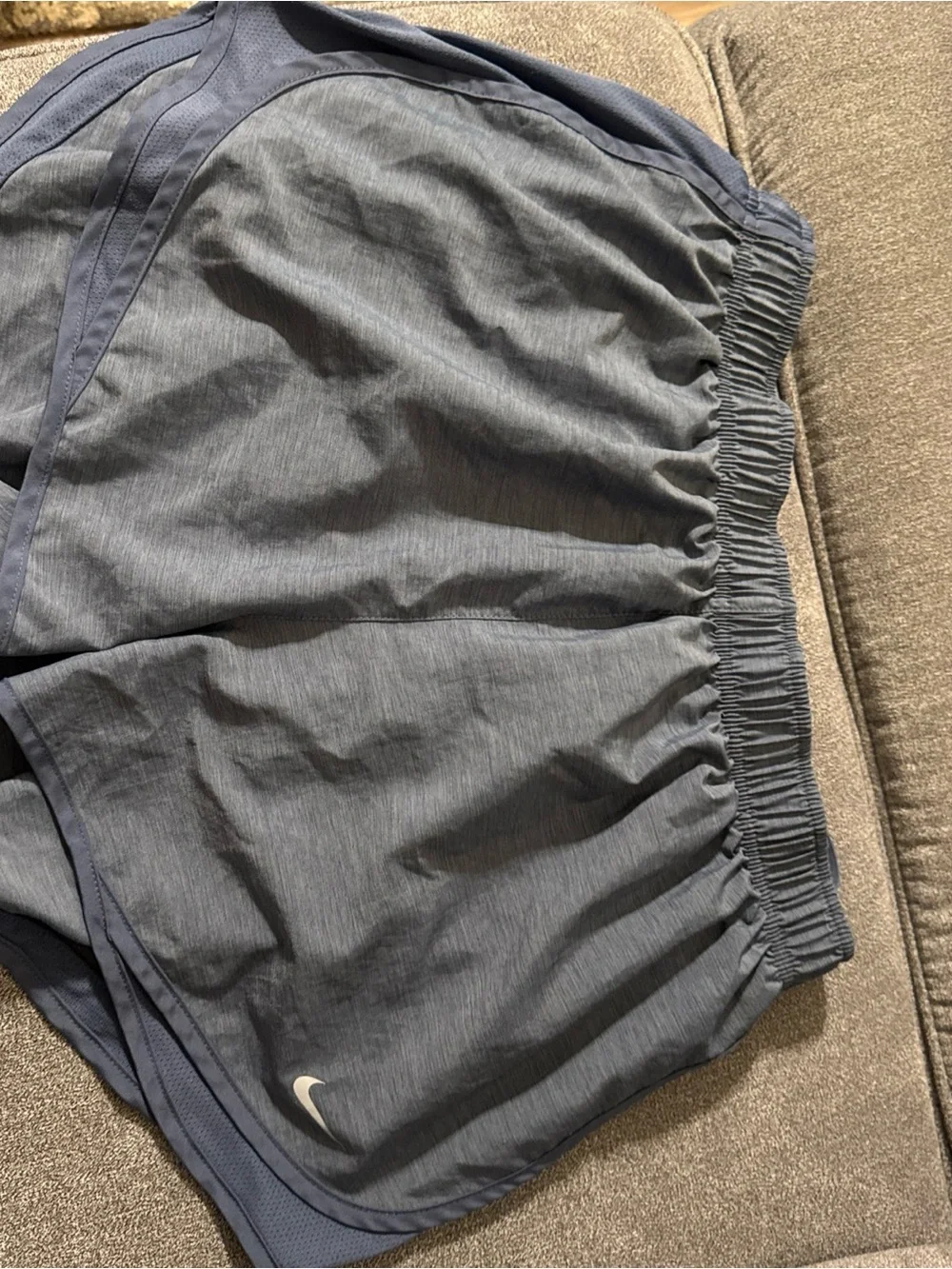 NIKE LOT OF 2 BLUE WOMENS XL RUNNING ATHLETIC SHORTS EUC